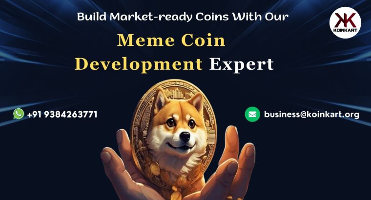 Build market-ready coins with our Meme Coin Development experts