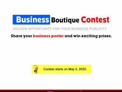 Business Boutique Contest. A ray of hope for Businessman.